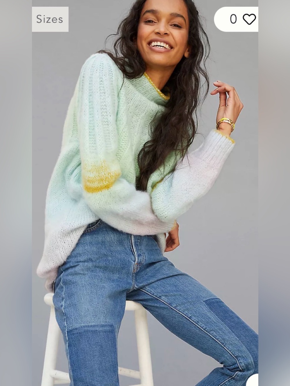 Anthropologie Perri Ombre Tunic Sweater Oversized M